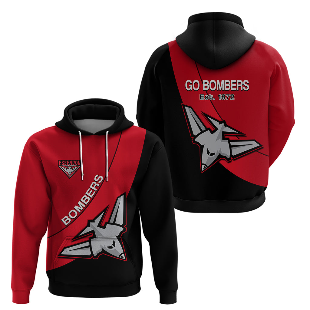 Essendon Football 2023 Hoodie Go Bombers Simple Style - Vibe Hoodie Shop