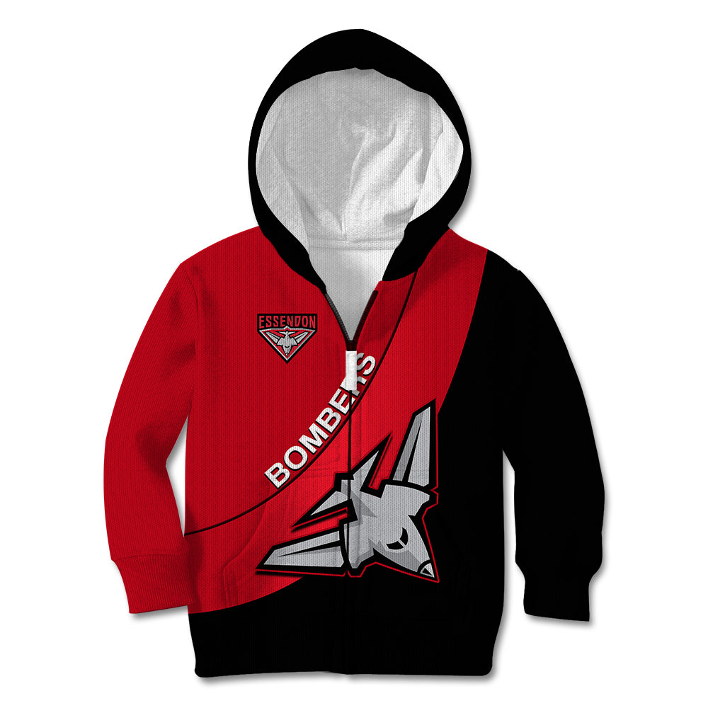 Essendon Football 2023 Kid Hoodie Go Bombers Simple Style - Vibe Hoodie Shop