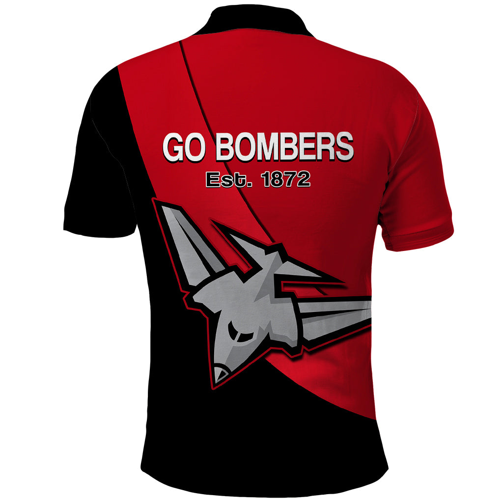 Essendon Football 2023 Polo Shirt Go Bombers Simple Style - Vibe Hoodie Shop