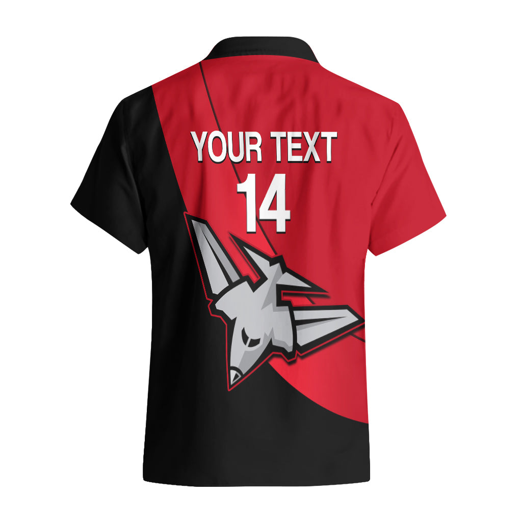 Personalised Essendon Football 2023 Hawaiian Shirt Go Bombers Simple Style - Vibe Hoodie Shop