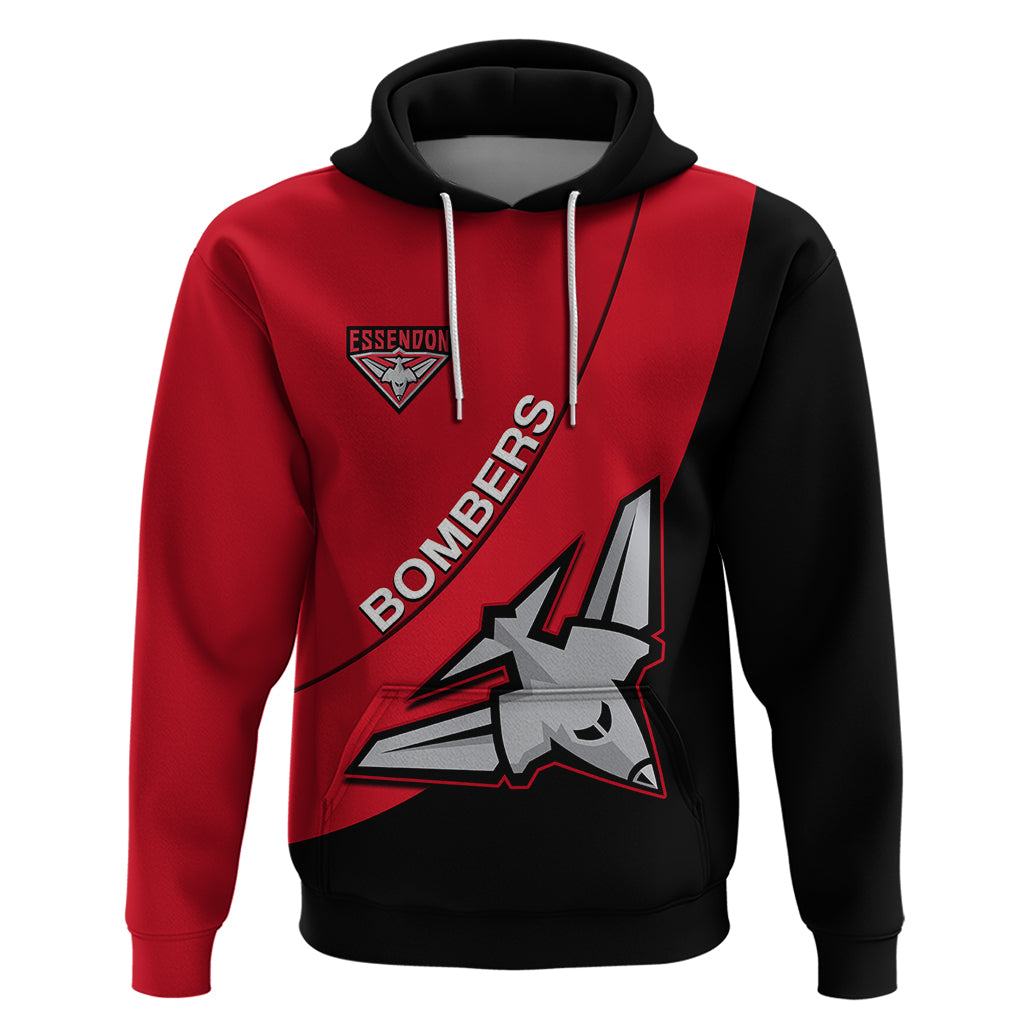 Personalised Essendon Football 2023 Hoodie Go Bombers Simple Style - Vibe Hoodie Shop