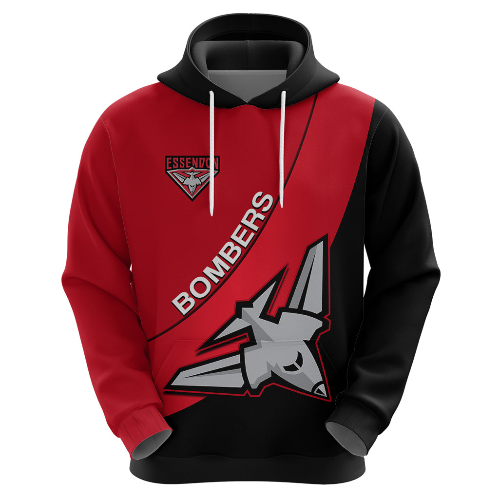 Personalised Essendon Football 2023 Hoodie Go Bombers Simple Style - Vibe Hoodie Shop