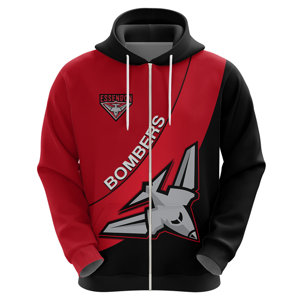 Personalised Essendon Football 2023 Hoodie Go Bombers Simple Style - Vibe Hoodie Shop