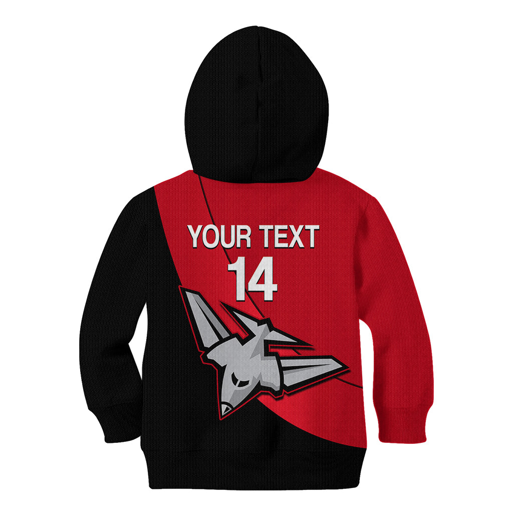 Personalised Essendon Football 2023 Kid Hoodie Go Bombers Simple Style - Vibe Hoodie Shop