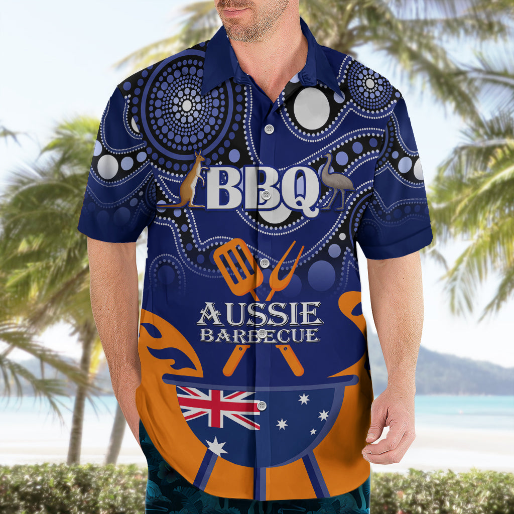Personalised Australia Barbecue Hawaiian Shirt Aussie Lovers BBQ Indigenous Version - Vibe Hoodie Shop
