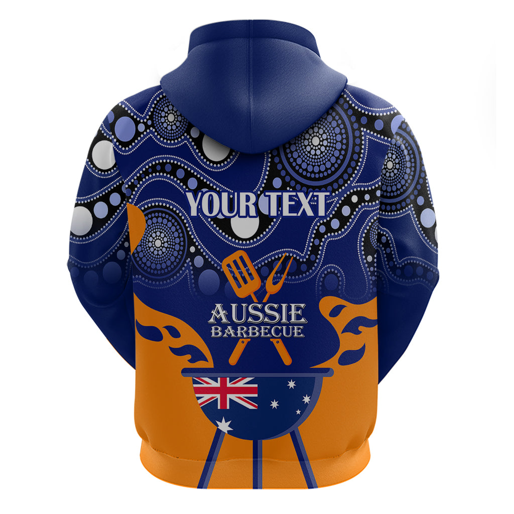 Personalised Australia Barbecue Hoodie Aussie Lovers BBQ Indigenous Version - Vibe Hoodie Shop