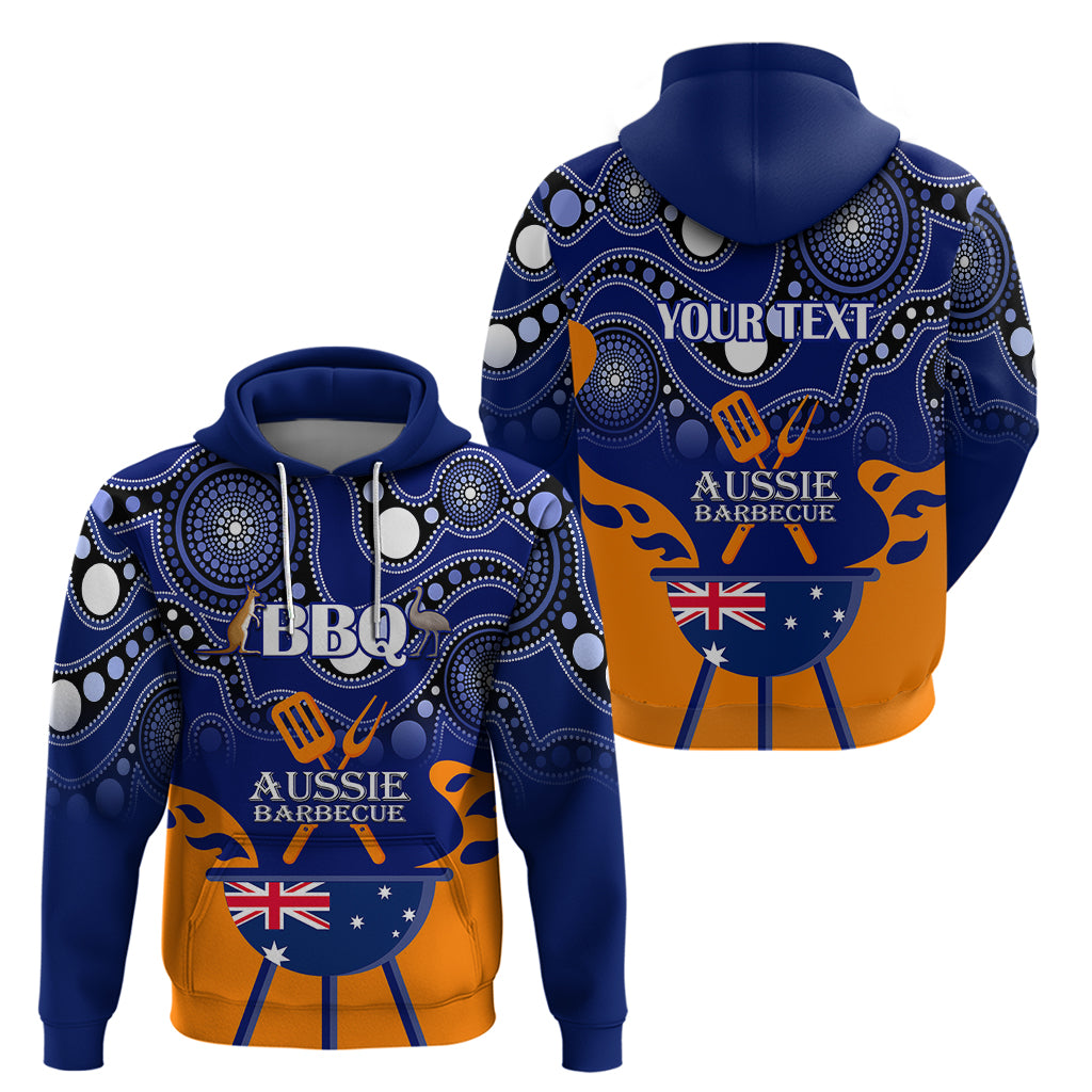 Personalised Australia Barbecue Hoodie Aussie Lovers BBQ Indigenous Version - Vibe Hoodie Shop