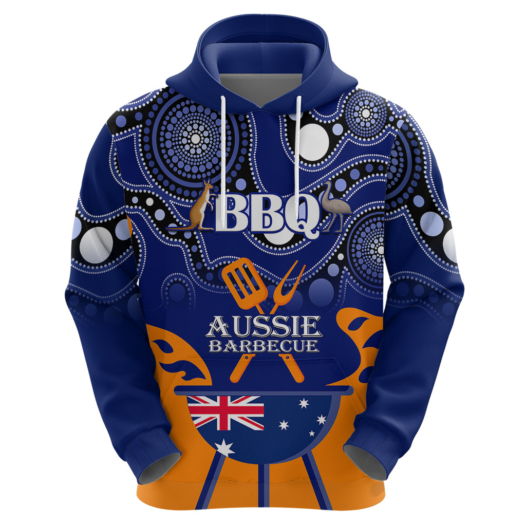 Personalised Australia Barbecue Hoodie Aussie Lovers BBQ Indigenous Version - Vibe Hoodie Shop
