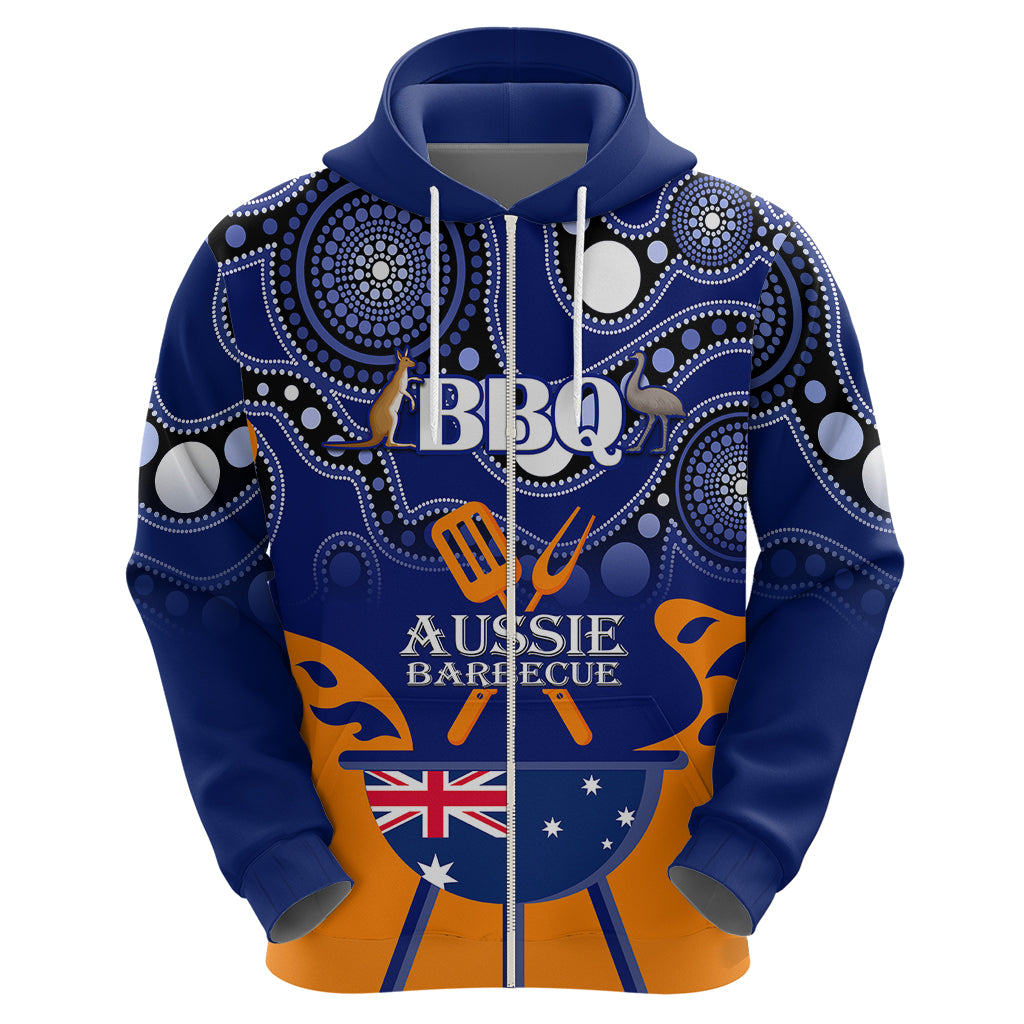 Personalised Australia Barbecue Hoodie Aussie Lovers BBQ Indigenous Version - Vibe Hoodie Shop