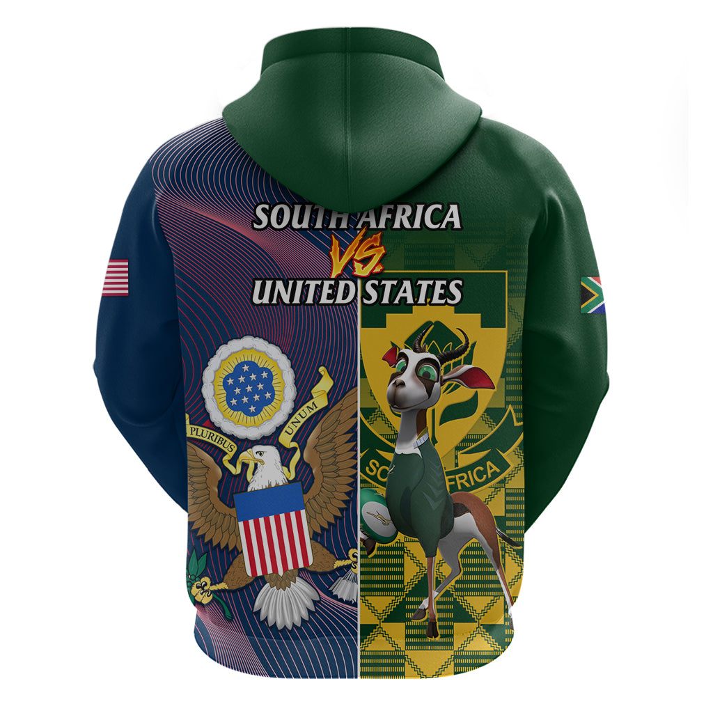 South Africa And United States Rugby Hoodie 2023 Springboks Combine Eagles - Vibe Hoodie Shop