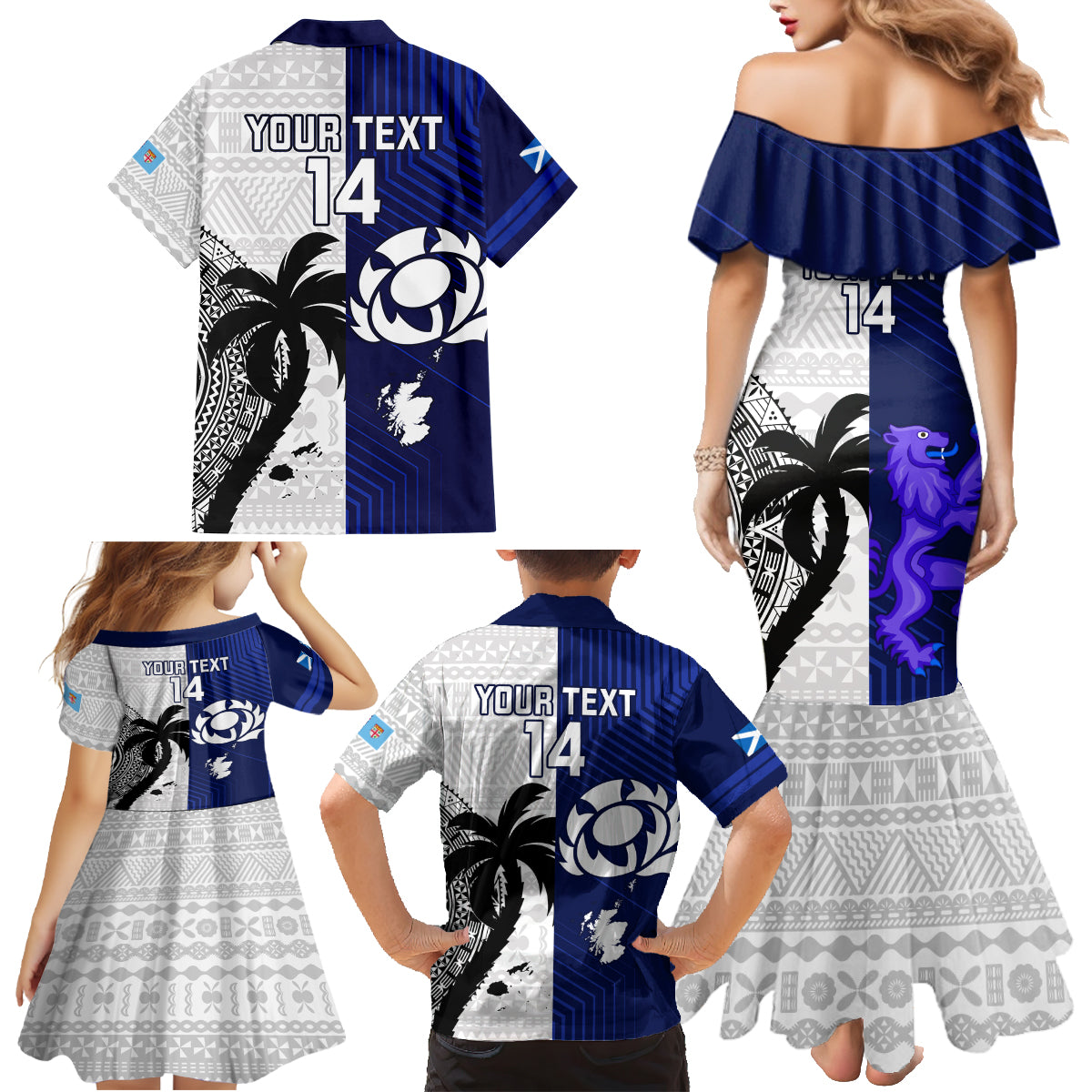 custom-fiji-and-scotland-rugby-family-matching-mermaid-dress-and-hawaiian-shirt-fijian-tapa-pattern-with-thistle