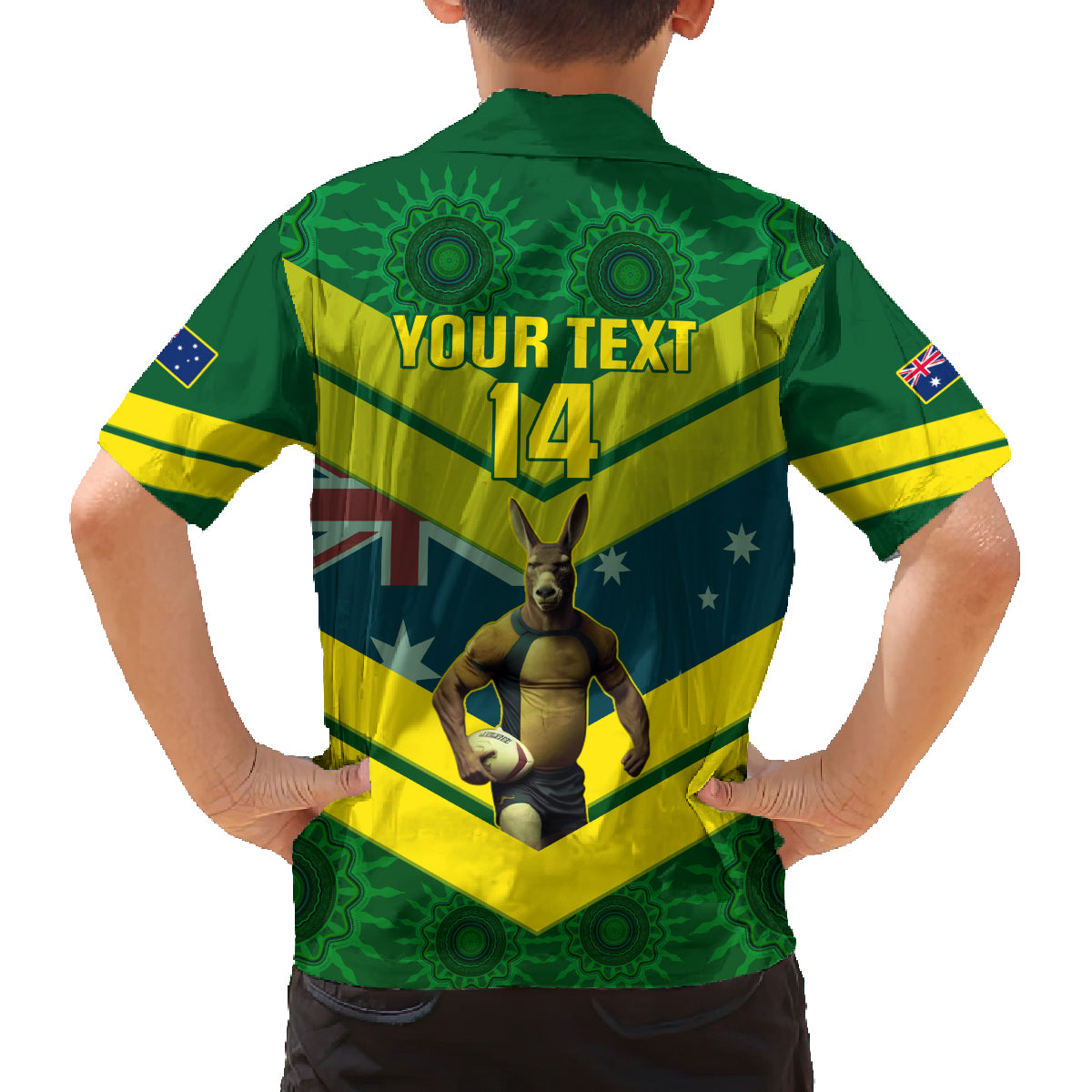 custom-australia-rugby-family-matching-long-sleeve-bodycon-dress-and-hawaiian-shirt-pacific-2023-go-aussie-kangaroos