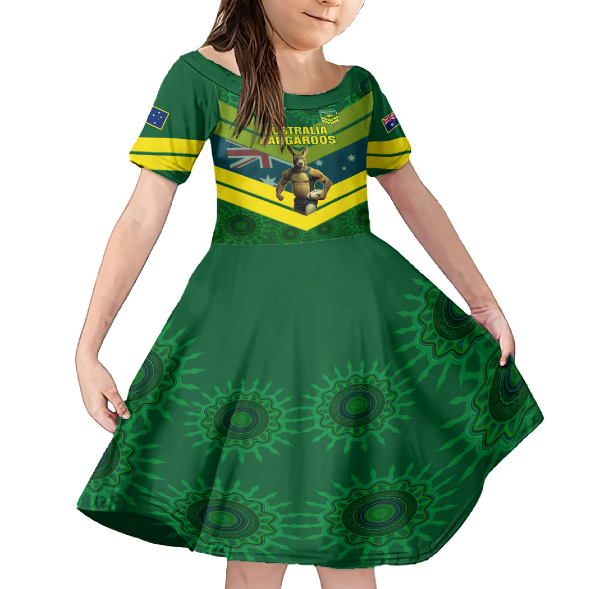 custom-australia-rugby-family-matching-long-sleeve-bodycon-dress-and-hawaiian-shirt-pacific-2023-go-aussie-kangaroos