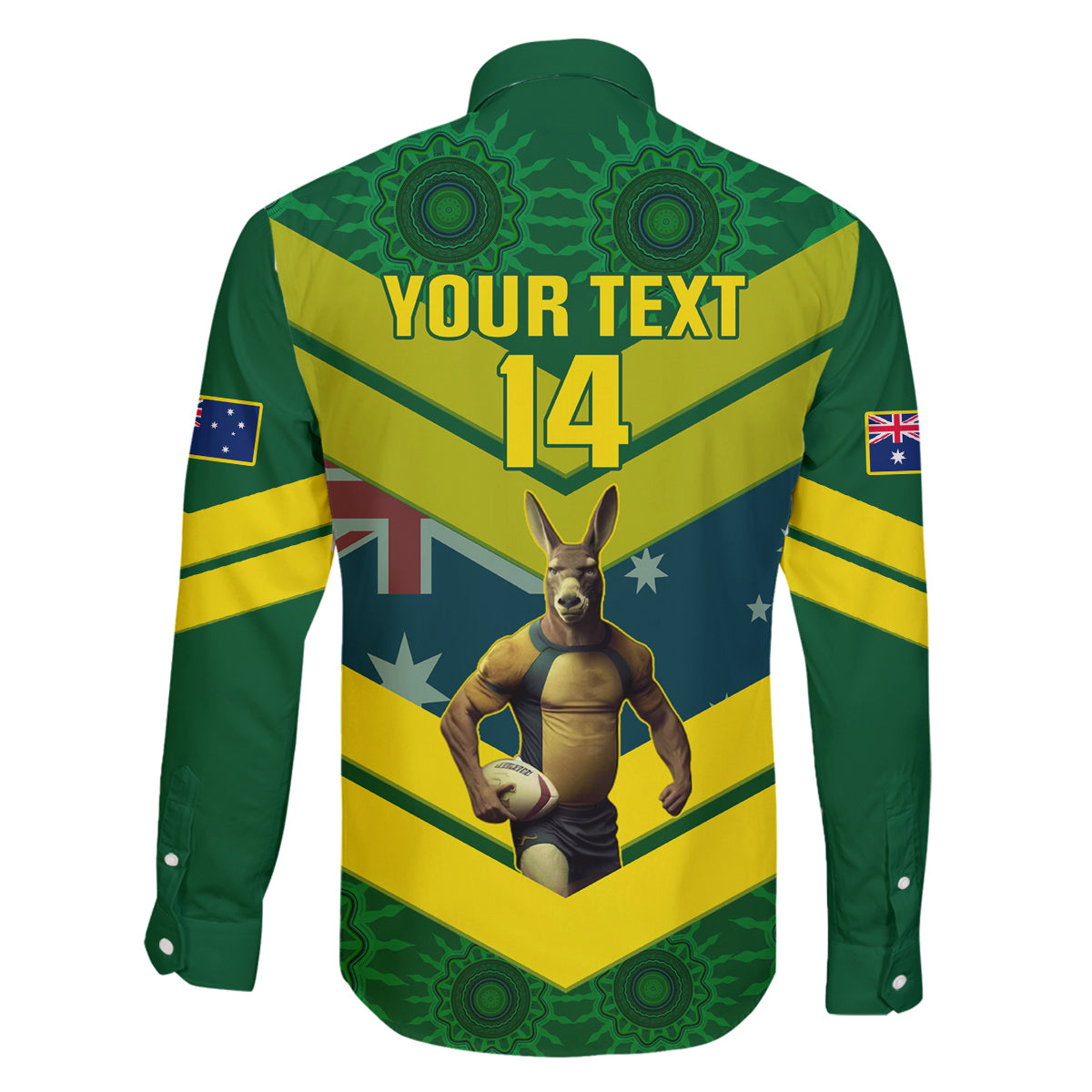 custom-australia-rugby-family-matching-long-sleeve-bodycon-dress-and-hawaiian-shirt-pacific-2023-go-aussie-kangaroos