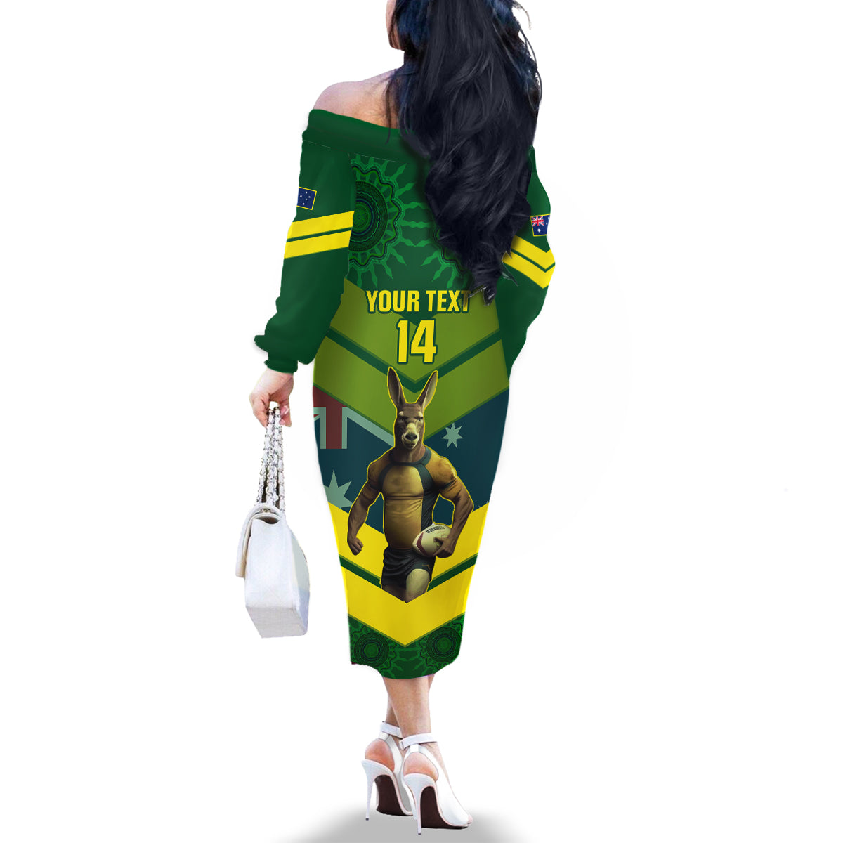 custom-australia-rugby-family-matching-off-shoulder-long-sleeve-dress-and-hawaiian-shirt-pacific-2023-go-aussie-kangaroos