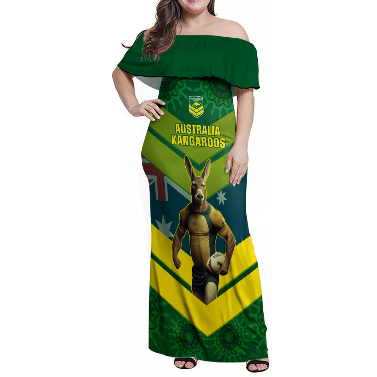 custom-australia-rugby-family-matching-off-shoulder-maxi-dress-and-hawaiian-shirt-pacific-2023-go-aussie-kangaroos