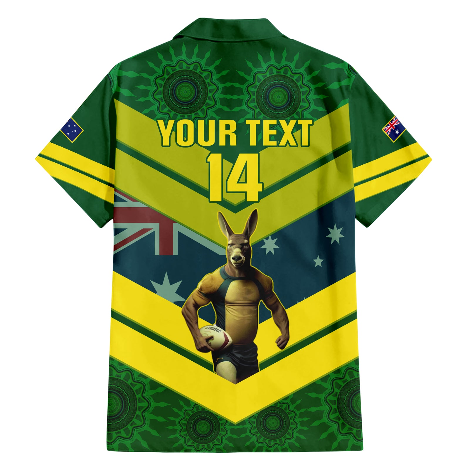 Custom Australia Rugby Hawaiian Shirt Pacific 2023 Go Aussie Kangaroos - Vibe Hoodie Shop