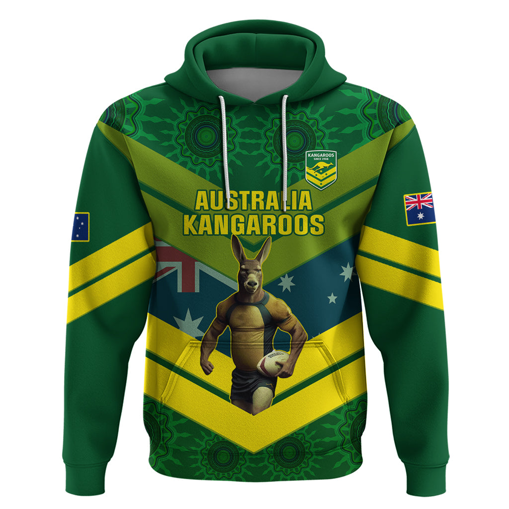 Custom Australia Rugby Hoodie Pacific 2023 Go Aussie Kangaroos - Vibe Hoodie Shop