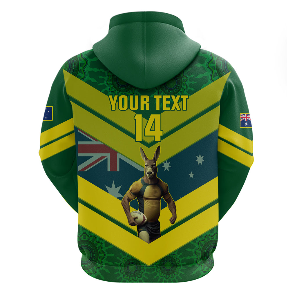 Custom Australia Rugby Hoodie Pacific 2023 Go Aussie Kangaroos - Vibe Hoodie Shop