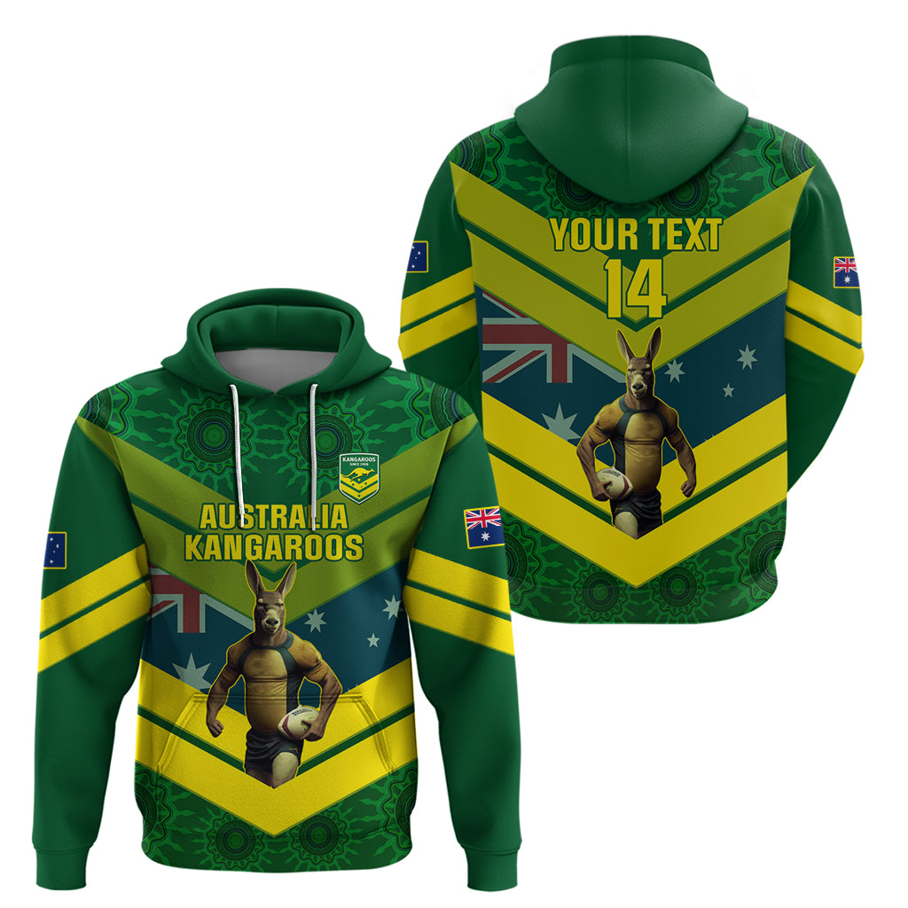 Custom Australia Rugby Hoodie Pacific 2023 Go Aussie Kangaroos - Vibe Hoodie Shop