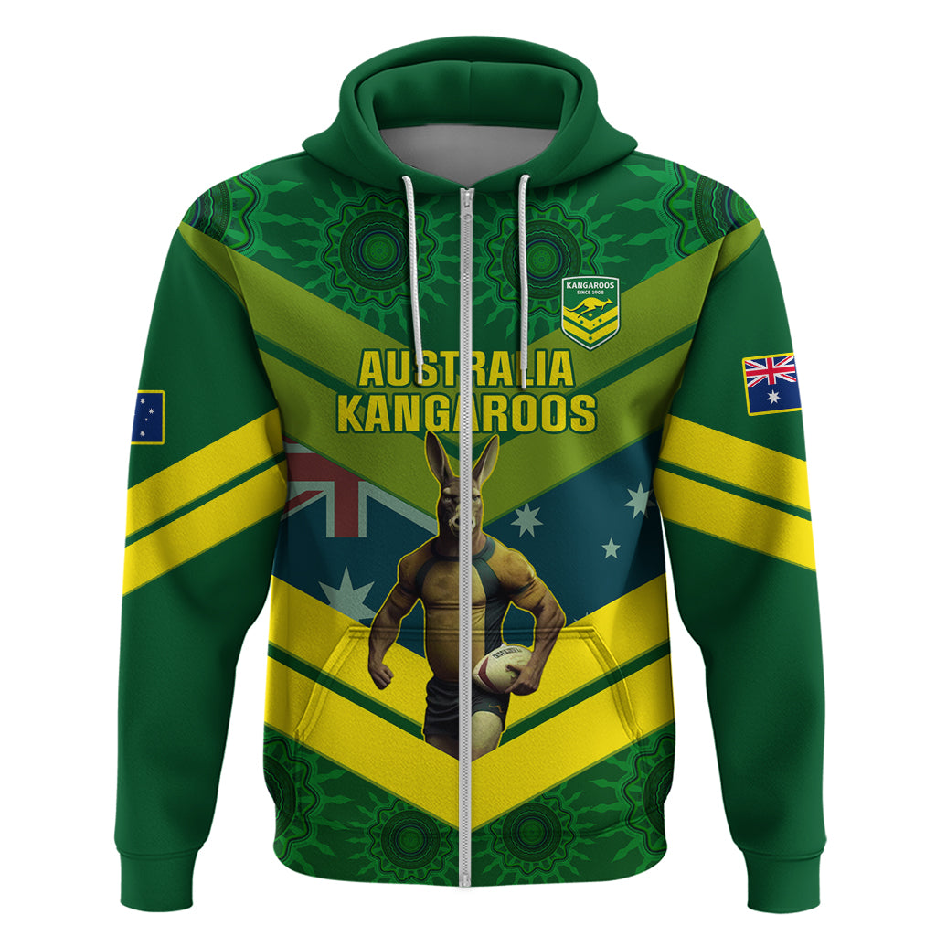 Custom Australia Rugby Hoodie Pacific 2023 Go Aussie Kangaroos - Vibe Hoodie Shop