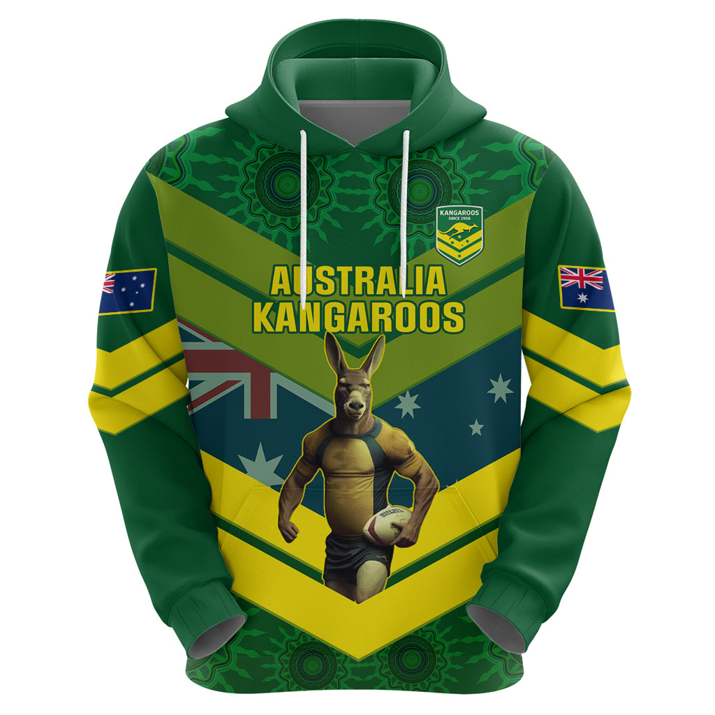 Custom Australia Rugby Hoodie Pacific 2023 Go Aussie Kangaroos - Vibe Hoodie Shop