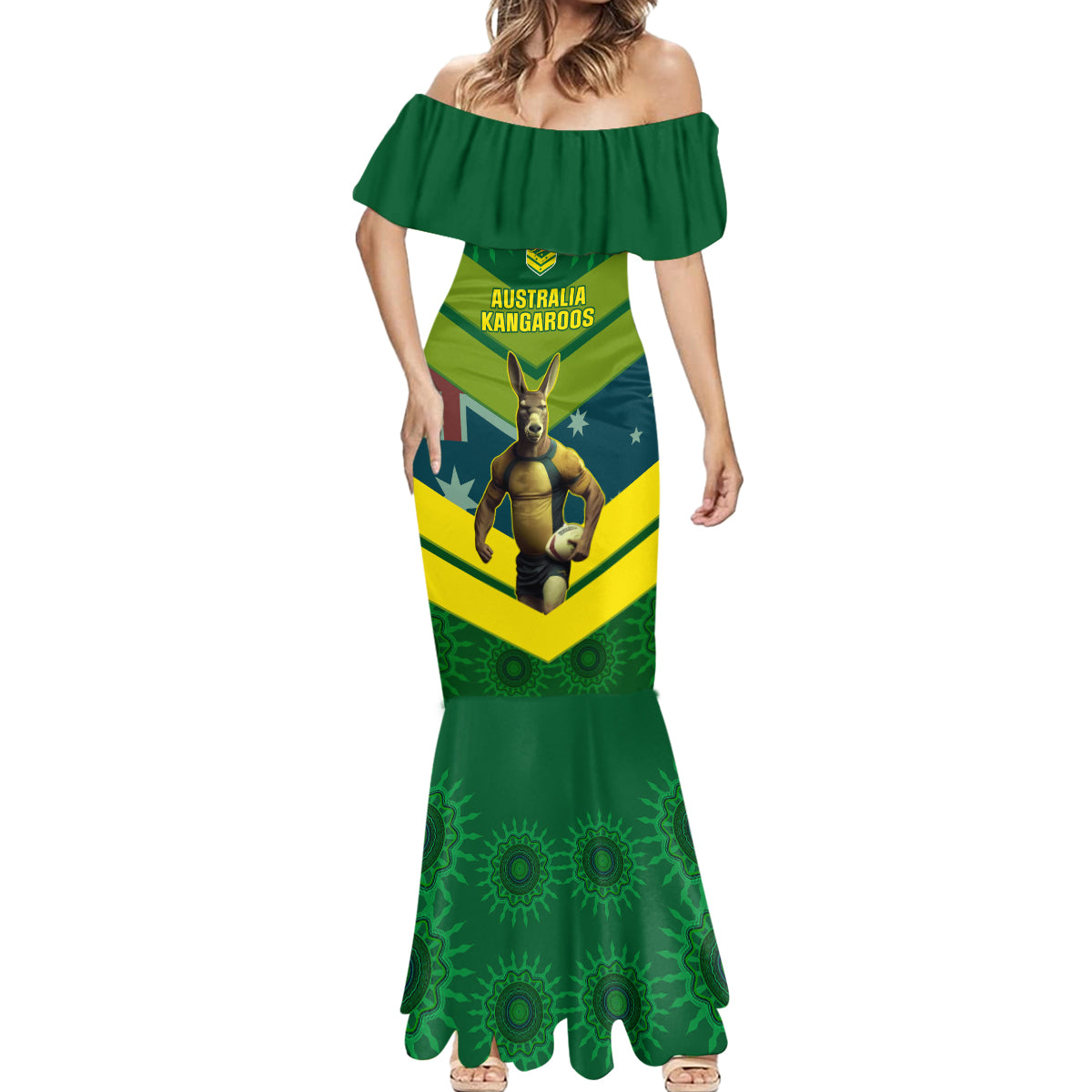 custom-australia-rugby-mermaid-dress-pacific-2023-go-aussie-kangaroos