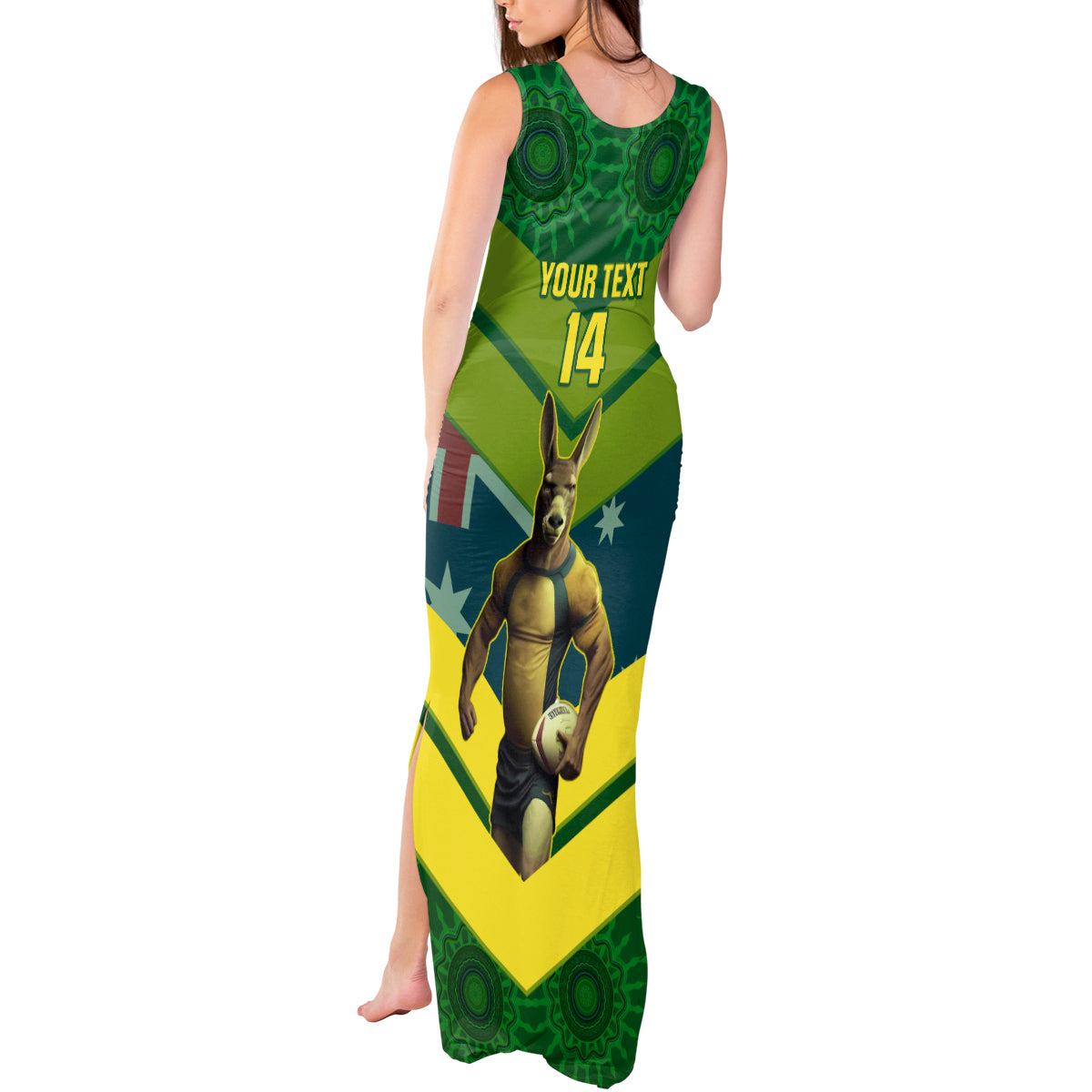 custom-australia-rugby-tank-maxi-dress-pacific-2023-go-aussie-kangaroos