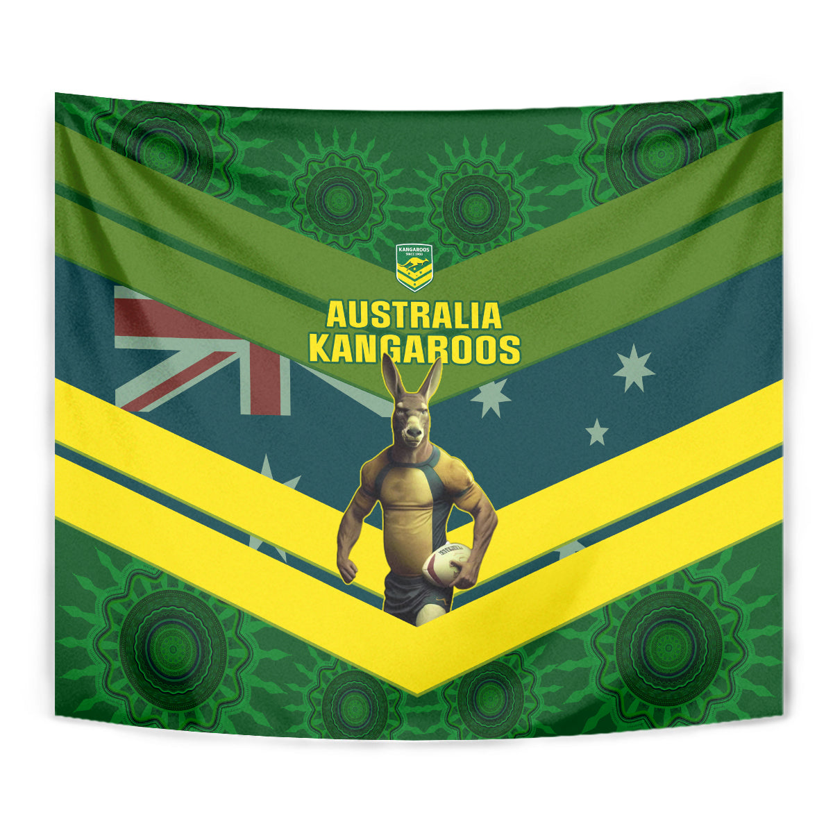 Australia Rugby Tapestry Pacific 2023 Go Aussie Kangaroos - Vibe Hoodie Shop