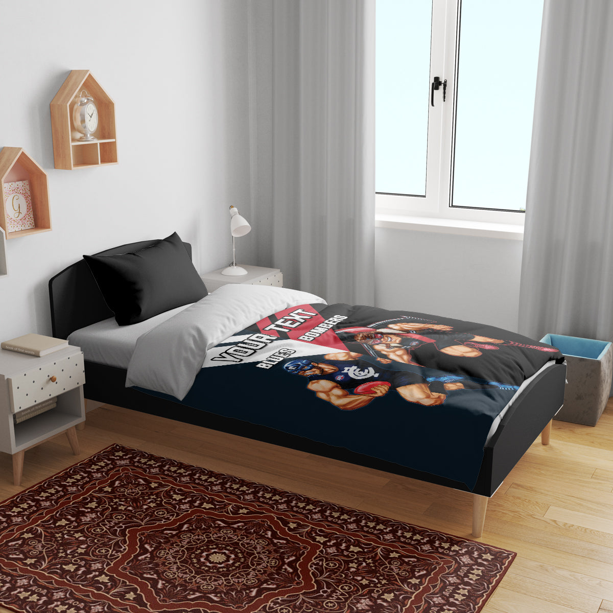Custom Blues And Bombers Football Bedding Set 2024 Together Sporty - Vibe Hoodie Shop