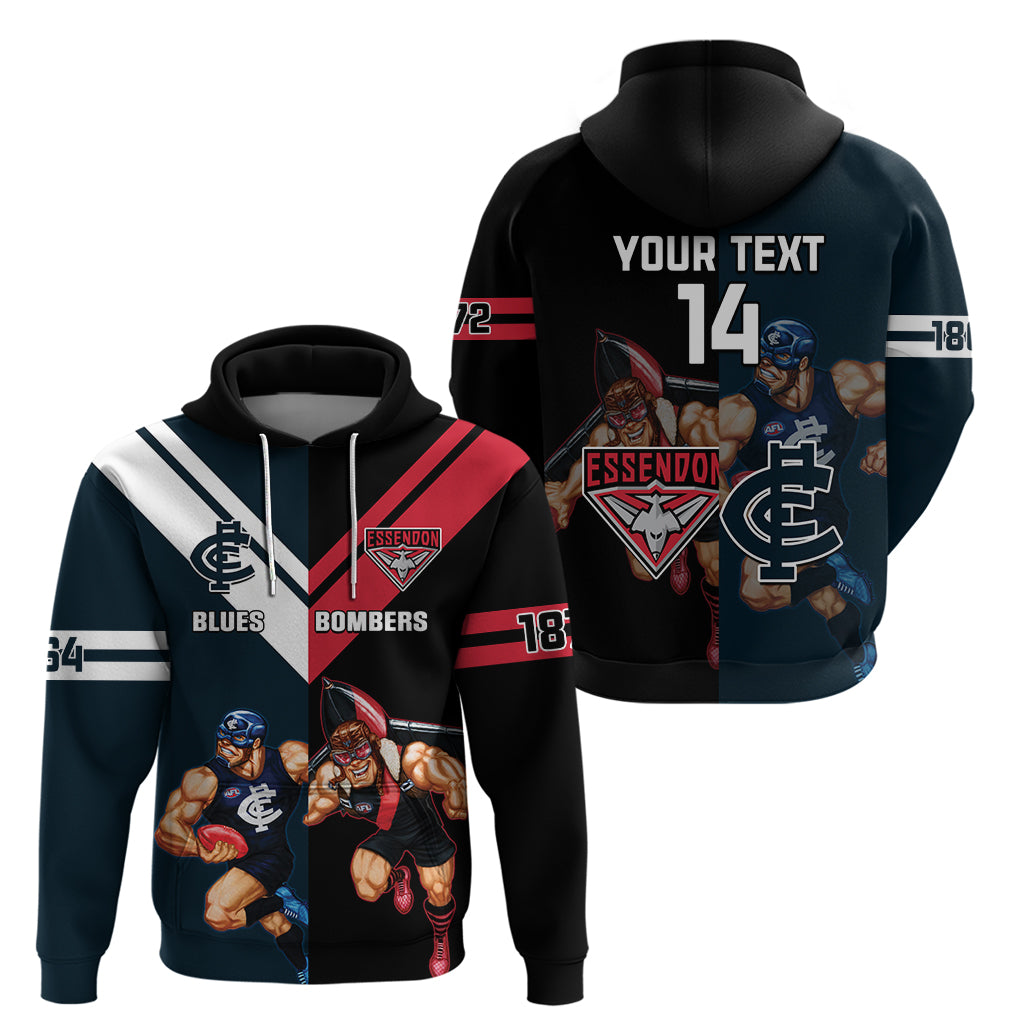 Custom Blues And Bombers Football Hoodie 2024 Together Sporty - Vibe Hoodie Shop