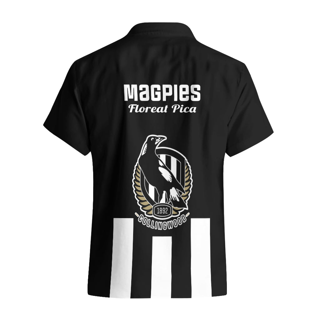 Collingwood Football 2023 Hawaiian Shirt Go Magpies Sporty Style - Vibe Hoodie Shop