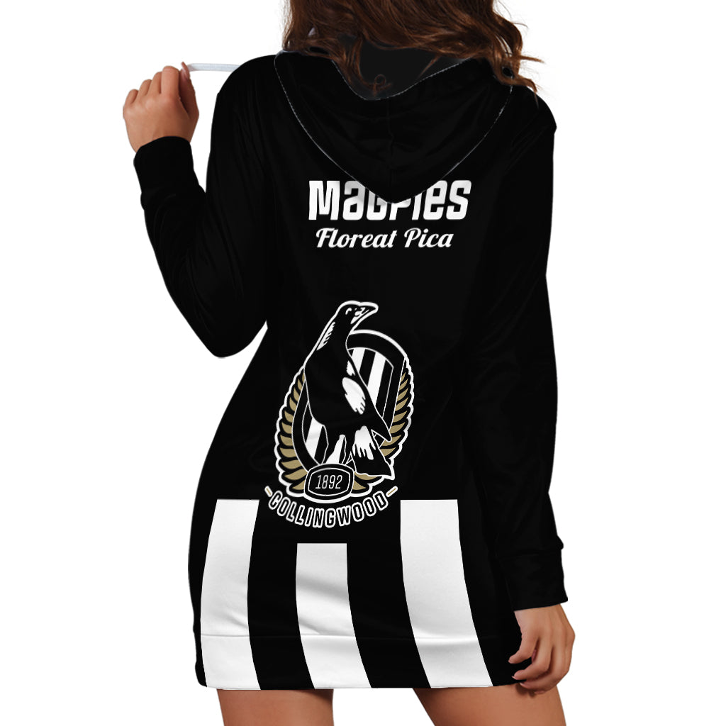 Collingwood Football 2023 Hoodie Dress Go Magpies Sporty Style - Vibe Hoodie Shop