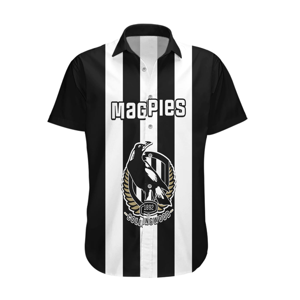 Personalised Collingwood Football 2023 Hawaiian Shirt Go Magpies Sporty Style - Vibe Hoodie Shop