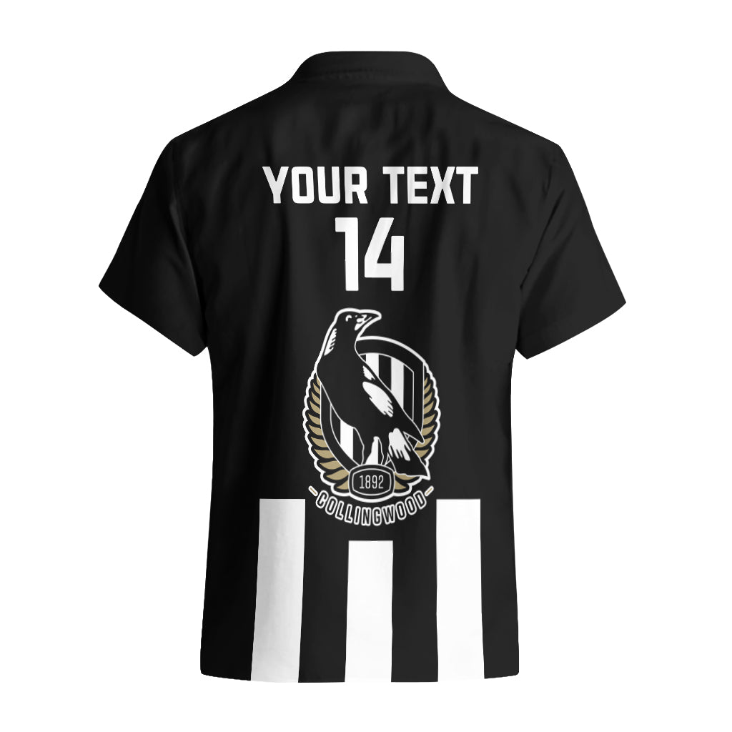 Personalised Collingwood Football 2023 Hawaiian Shirt Go Magpies Sporty Style - Vibe Hoodie Shop