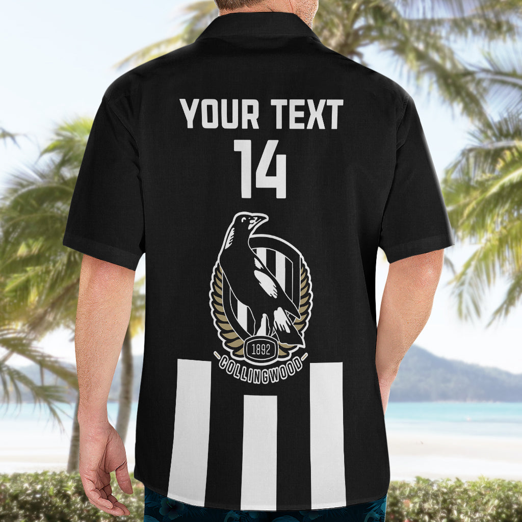 Personalised Collingwood Football 2023 Hawaiian Shirt Go Magpies Sporty Style - Vibe Hoodie Shop