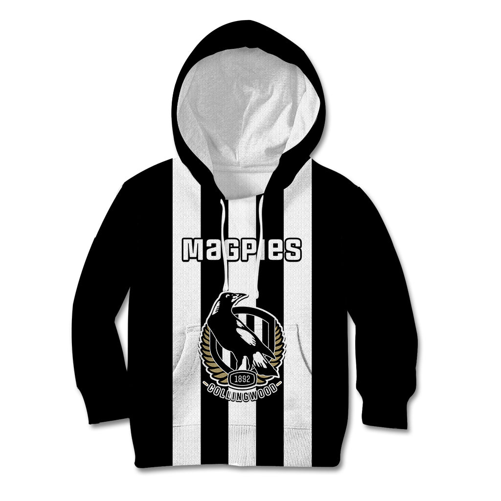 Personalised Collingwood Football 2023 Kid Hoodie Go Magpies Sporty Style - Vibe Hoodie Shop