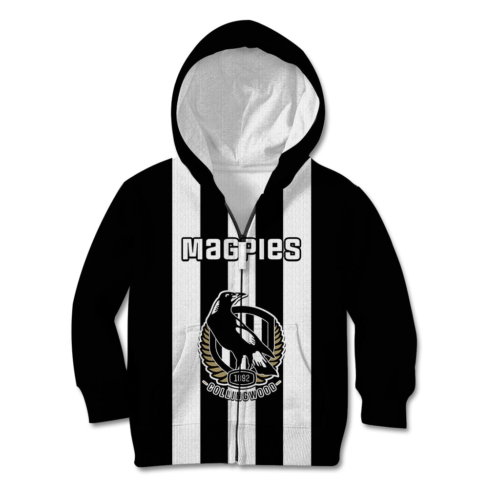 Personalised Collingwood Football 2023 Kid Hoodie Go Magpies Sporty Style - Vibe Hoodie Shop