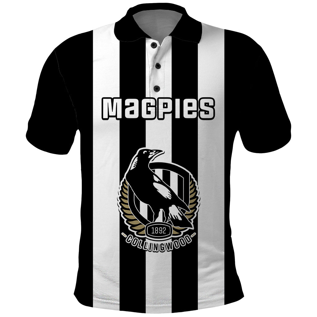 Personalised Collingwood Football 2023 Polo Shirt Go Magpies Sporty Style - Vibe Hoodie Shop