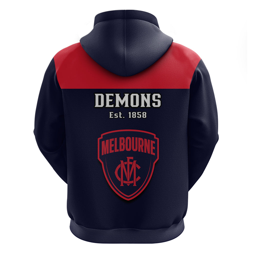 Melbourne Football 2023 Hoodie Go Demons Sporty Style - Vibe Hoodie Shop