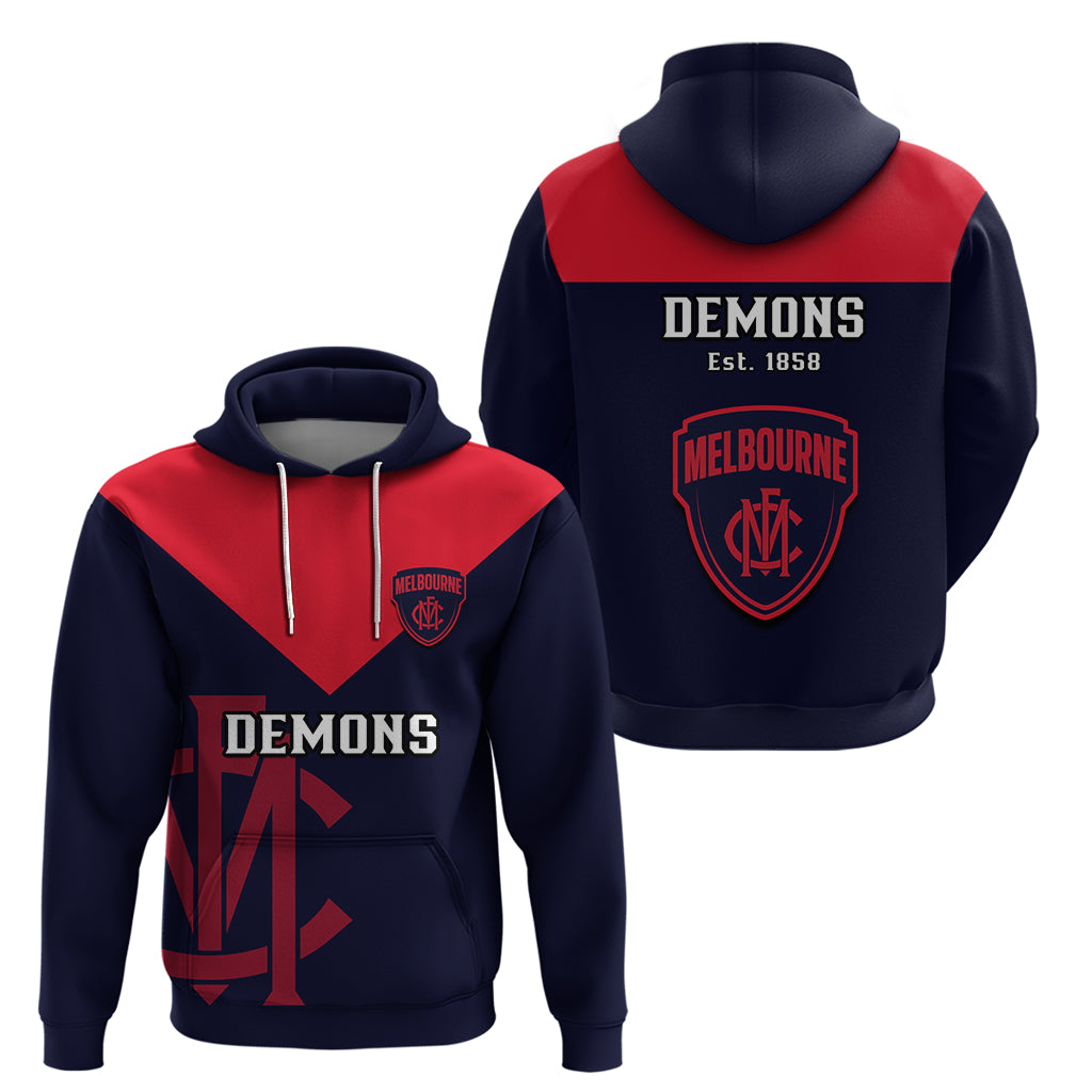 Melbourne Football 2023 Hoodie Go Demons Sporty Style - Vibe Hoodie Shop