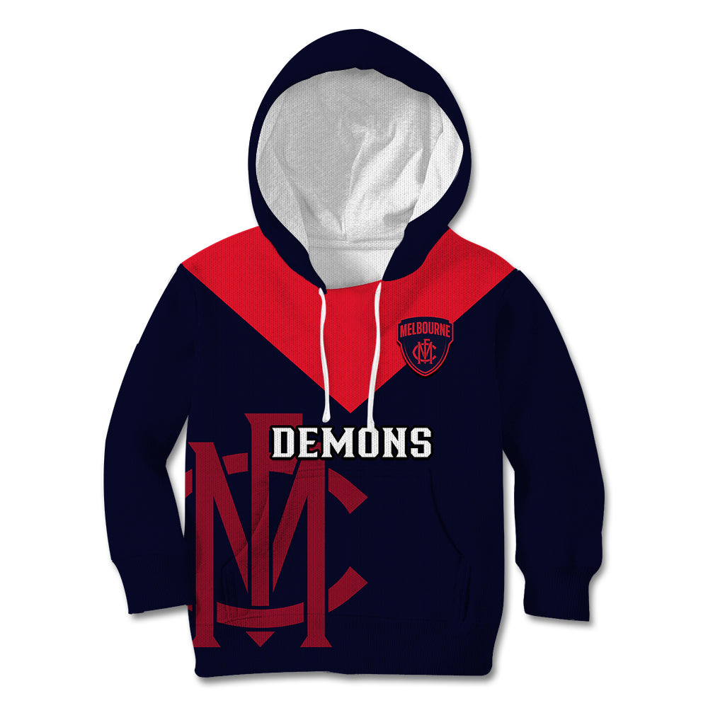 Melbourne Football 2023 Kid Hoodie Go Demons Sporty Style - Vibe Hoodie Shop