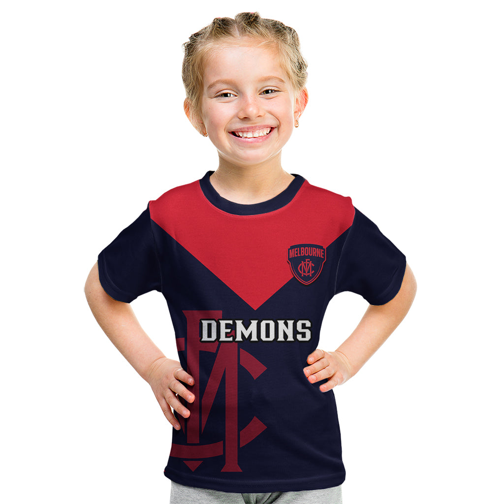 Melbourne Football 2023 Kid T Shirt Go Demons Sporty Style - Vibe Hoodie Shop