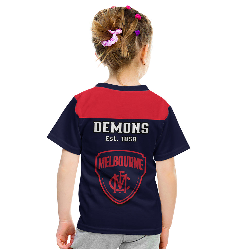Melbourne Football 2023 Kid T Shirt Go Demons Sporty Style - Vibe Hoodie Shop