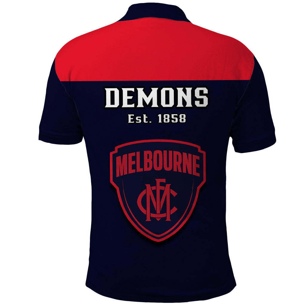 Melbourne Football 2023 Polo Shirt Go Demons Sporty Style - Vibe Hoodie Shop