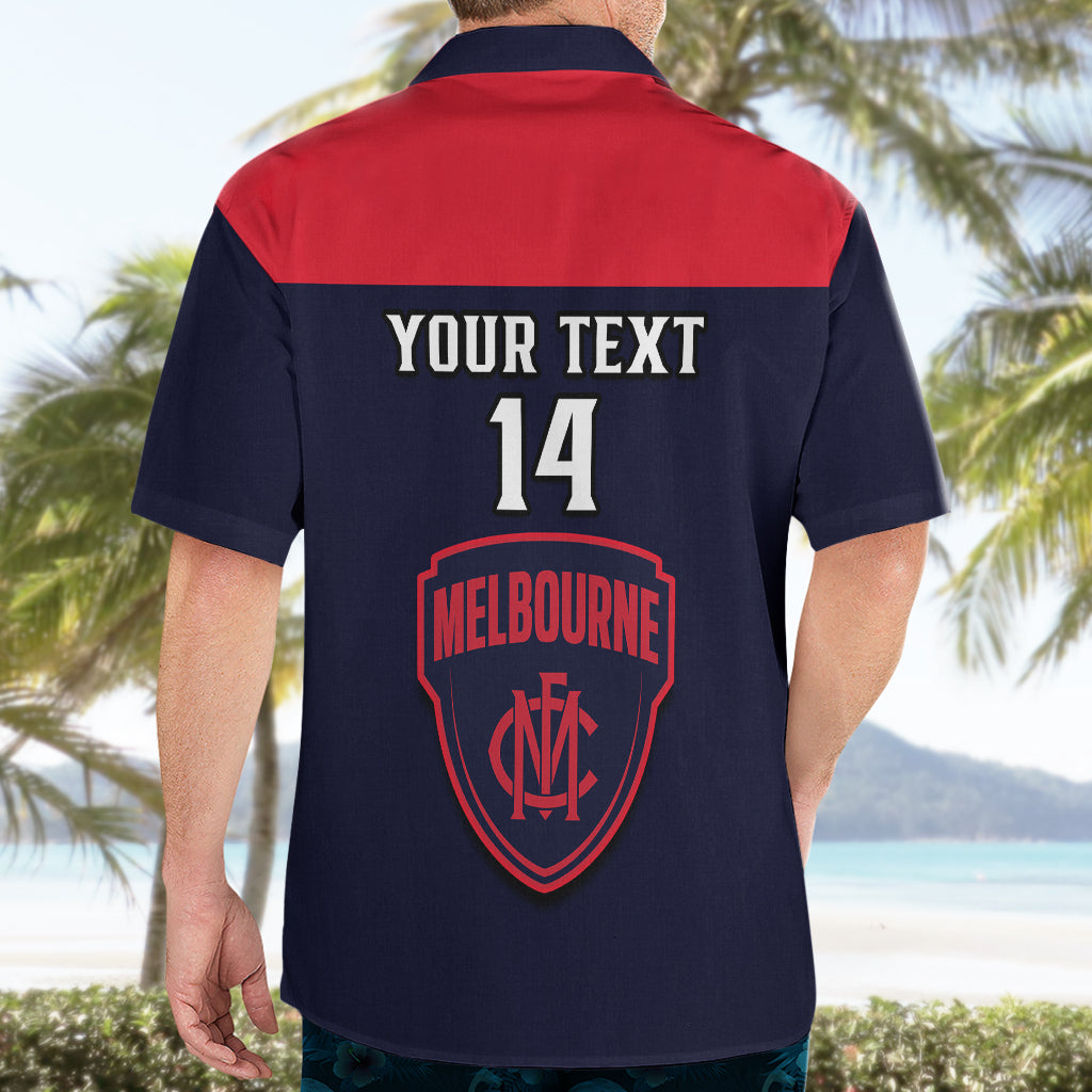 Personalised Melbourne Football 2023 Hawaiian Shirt Go Demons Sporty Style - Vibe Hoodie Shop
