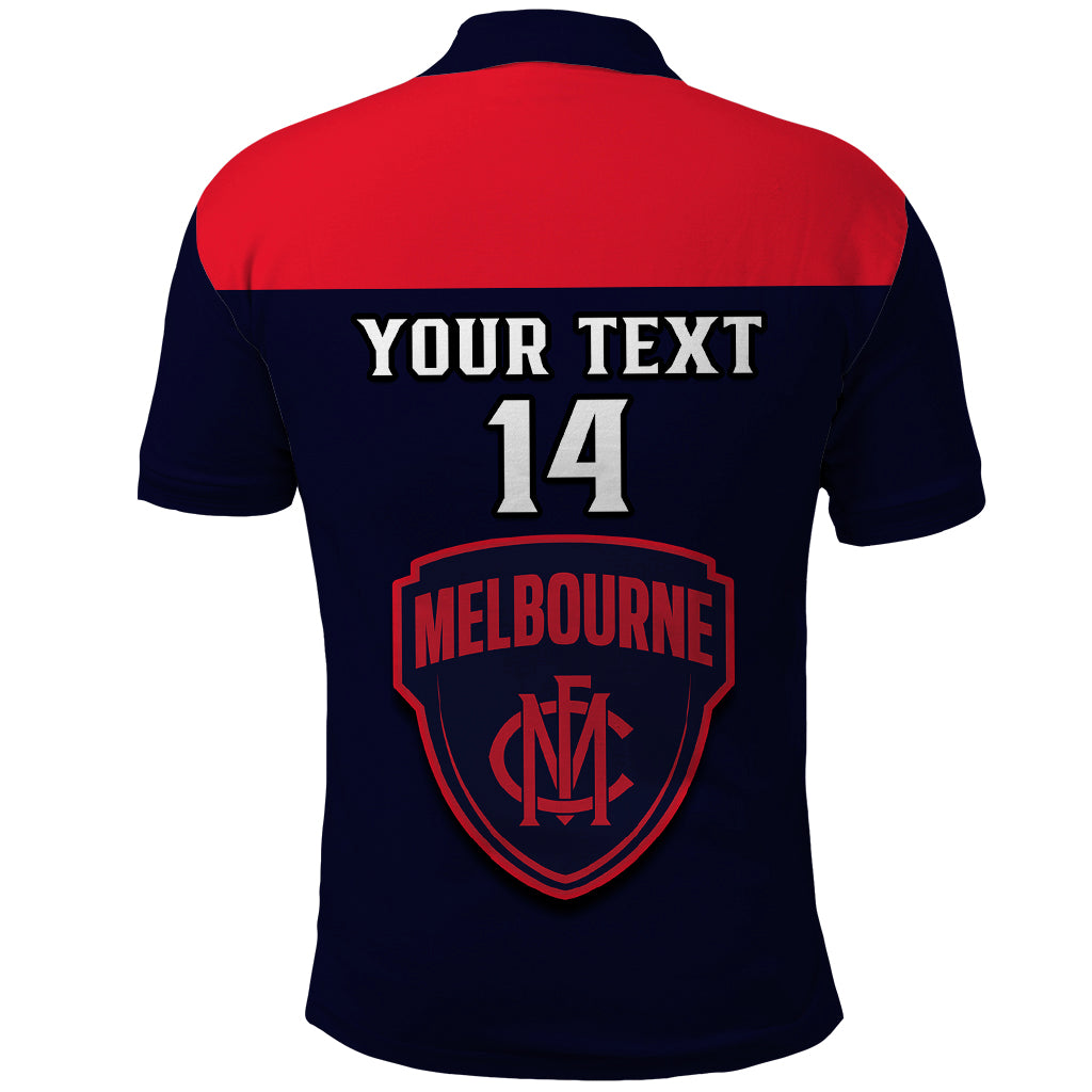 Personalised Melbourne Football 2023 Polo Shirt Go Demons Sporty Style - Vibe Hoodie Shop