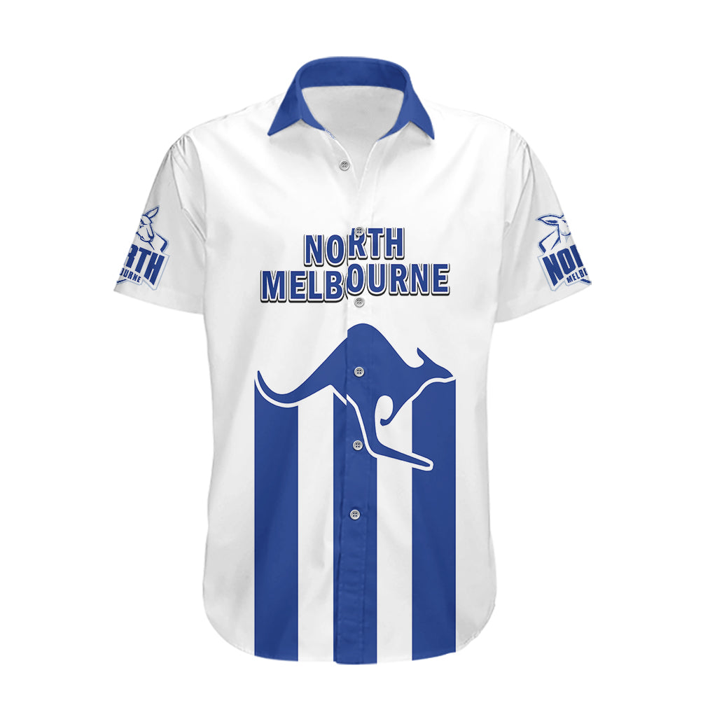 North Melbourne Football 2023 Hawaiian Shirt Go Kangaroos Sporty Style - Vibe Hoodie Shop