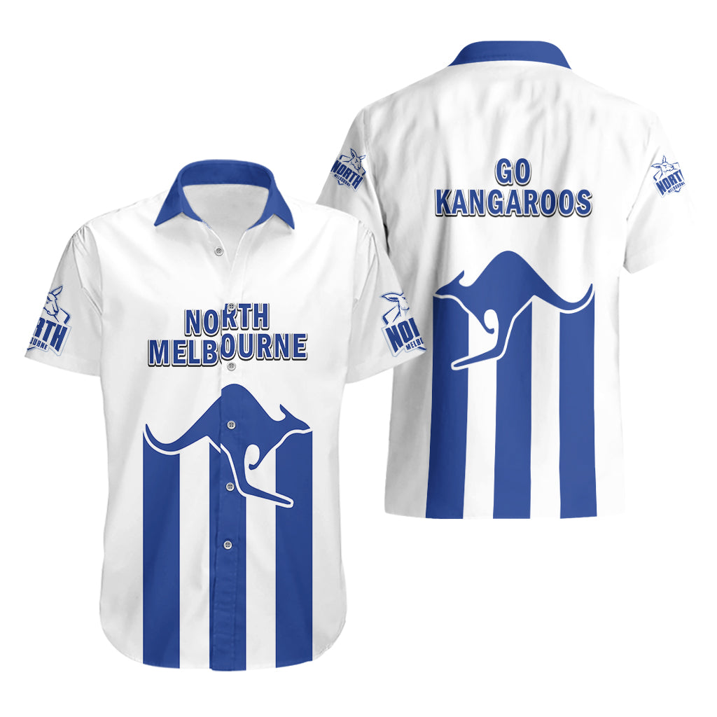 North Melbourne Football 2023 Hawaiian Shirt Go Kangaroos Sporty Style - Vibe Hoodie Shop