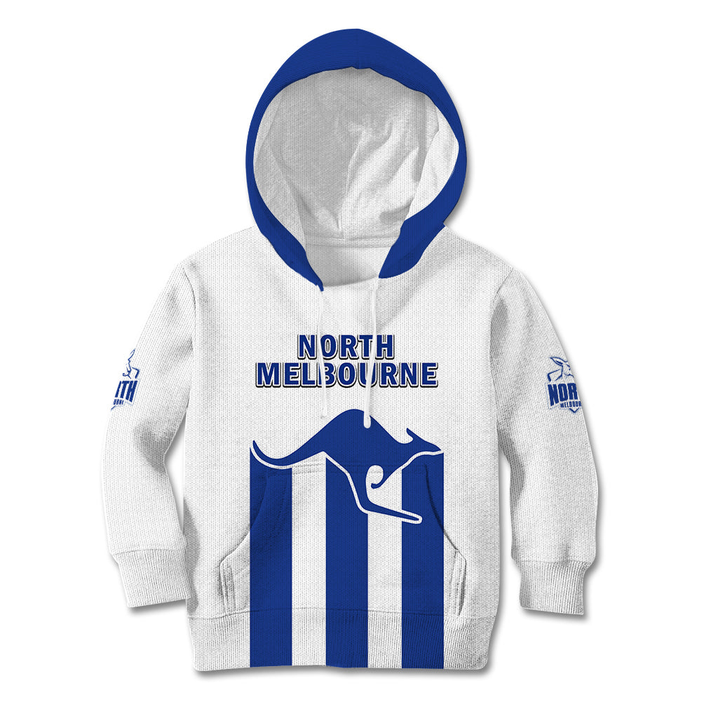 North Melbourne Football 2023 Kid Hoodie Go Kangaroos Sporty Style - Vibe Hoodie Shop